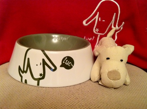 Just-pet ceramic dog bowl
